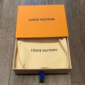 Louis Vuitton Signature Orange Box with Wallet Size Dust Bag